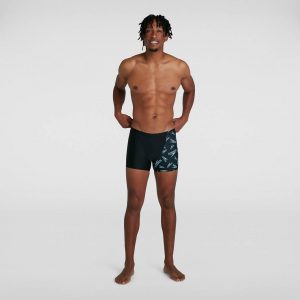 Speedo Aquashorts | Allover V-Cut Aquashort Black Black – Mens